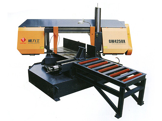 GW4250X單柱旋轉(zhuǎn)臥式帶鋸床（0-45°）角度